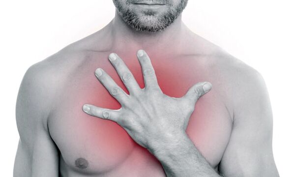 Болка в гърдите при гръдна остеохондроза